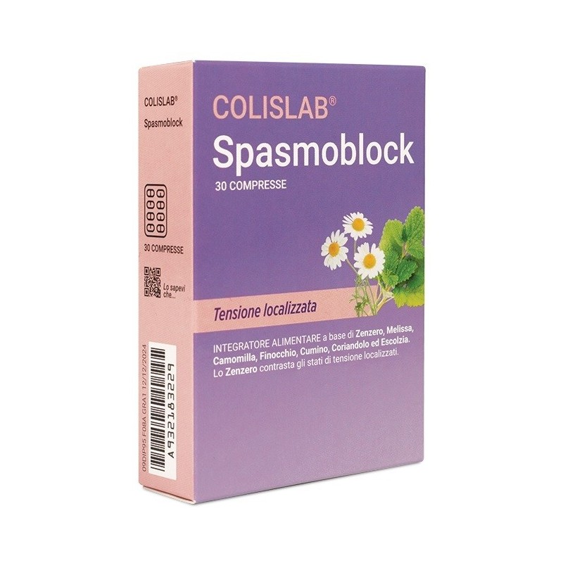 LABORATORIO DELLA FARMACIA SPASMOBLOCK 30 COMPRESSE LINEA COLISLAB - scad. 31/05/2026