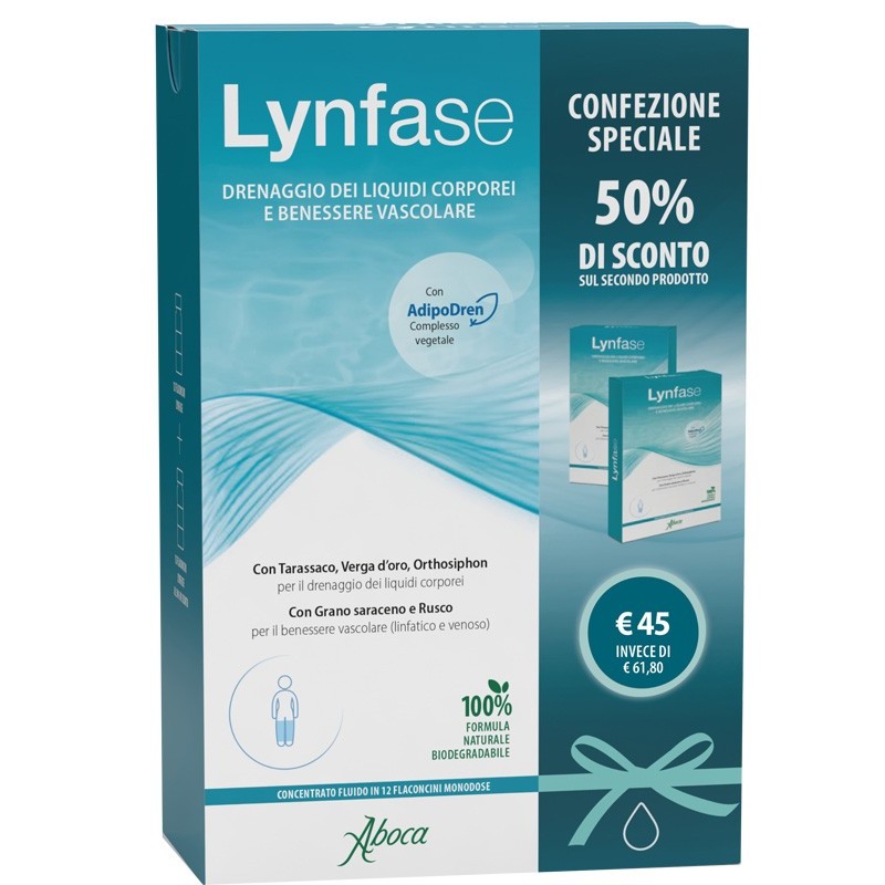 LYNFASE FLACONCINI CONFEZIONE SPECIALE 1+50% 1+1 DEL 989638477