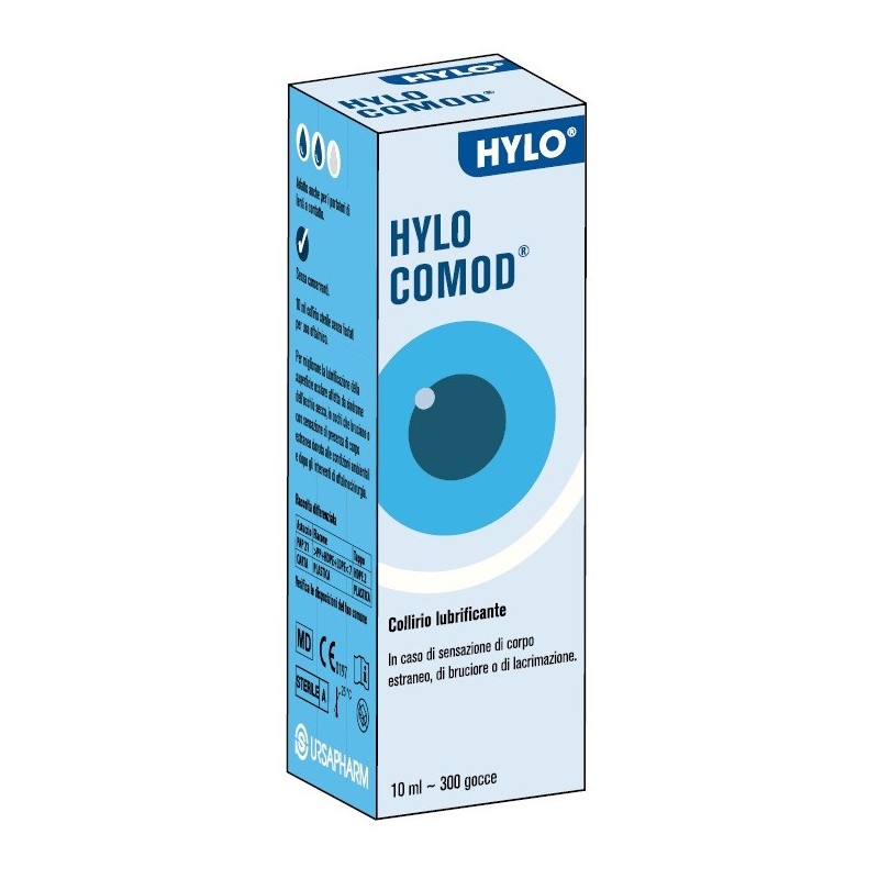 GOCCE OCULARI HYLO COMOD IALURONATO DI SODIO 2 MG/ML 10 ML