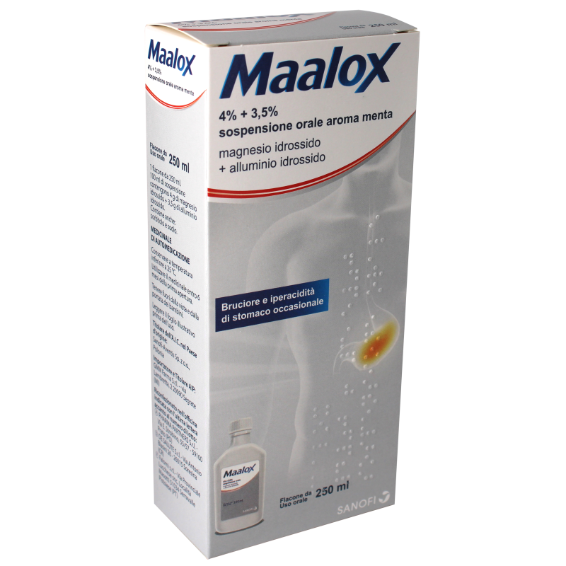 MAALOX*OS SOSP 250ML 4%+3,5% MAALOX*OS SOSP 250ML 4%+3,5%