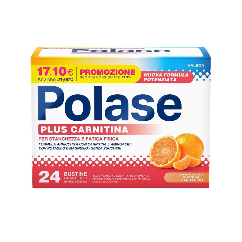 POLASE PLUS CARNITINA PROMO 24 BUSTINE GRANULATO EFFERVESCENTE DA 6,8 G