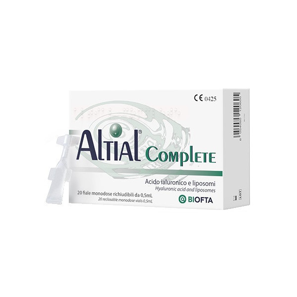 SOLUZIONE OFTALMICA LUBRIFICANTE ALTIAL COMPLETE 4 STRIP DA 5 FLACONI DA 0,5 ML
