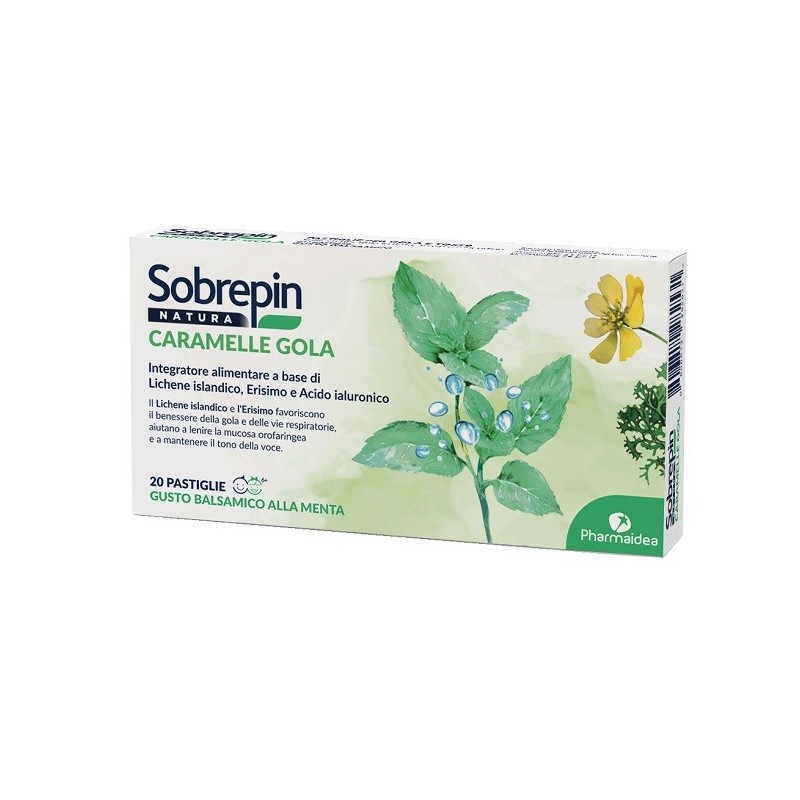SOBREPIN NATURA CARAMELLE GOLA 20 PASTIGLIE