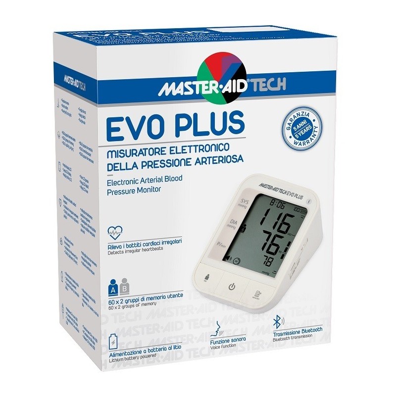 MISURATORE PRESSIONE MASTER-AID TECH EVO PLUS MISURATORE PRESSIONE MASTER-AID TECH EVO PLUS