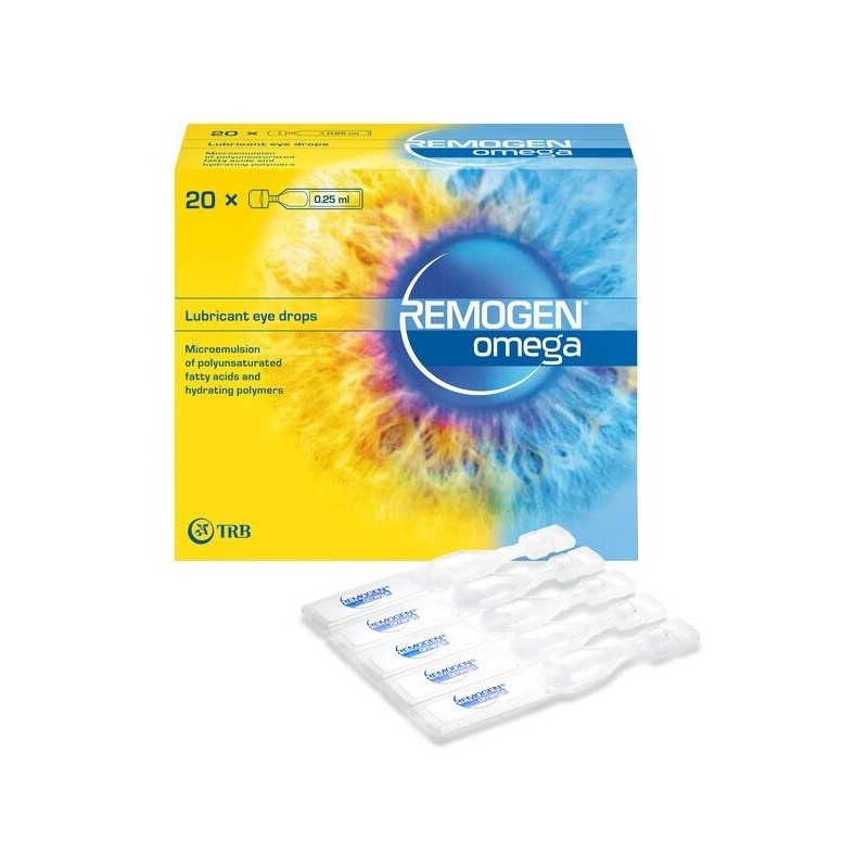 REMOGEN OMEGA GOCCE OCULARI LUBRIFICANTI 20 MONODOSE DA 0,25 ML
