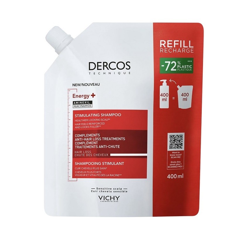 DERCOS TECHNIQUE SHAMPOO ENERGIZZANTE REFILL 400 ML