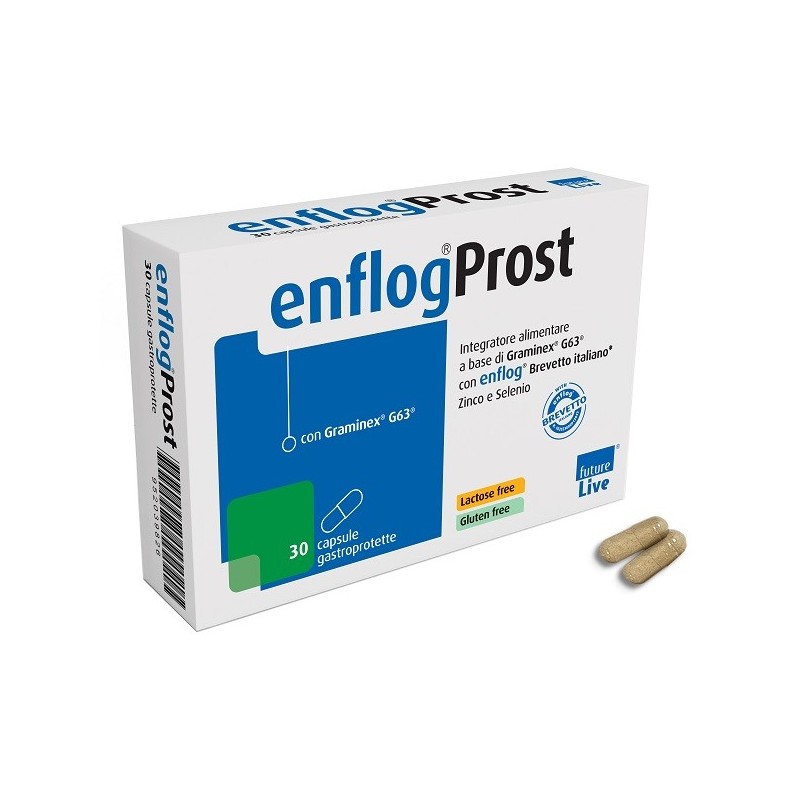 ENFLOGPROST 30 CAPSULE GASTROPROTETTE SENZA GLUTINE NATURALMENTE PRIVO DI LATTOSIO