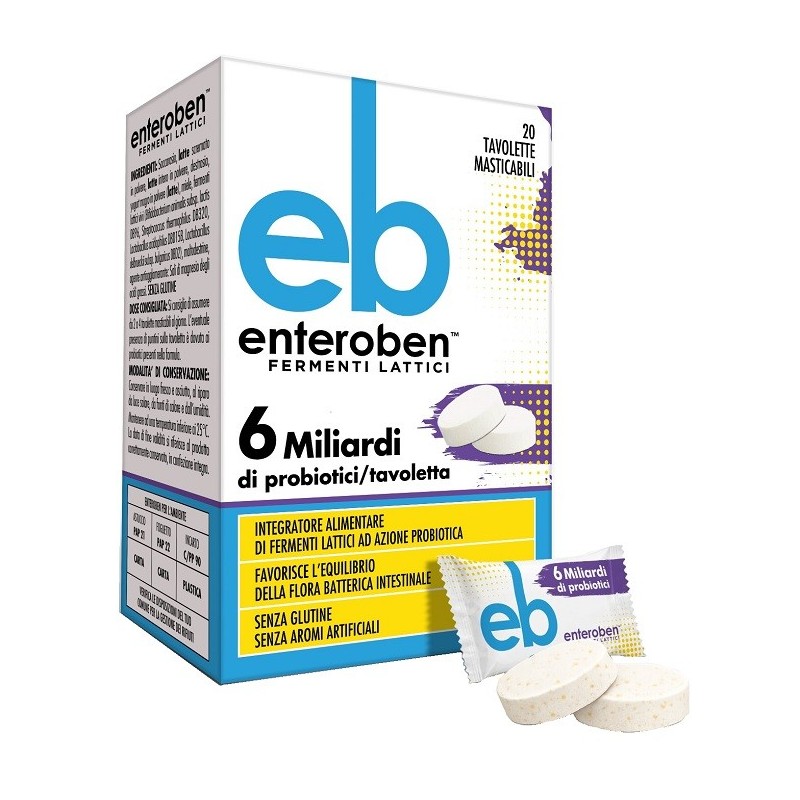 ENTEROBEN 6 MILIARDI 20 TAVOLETTE MASTICABILI