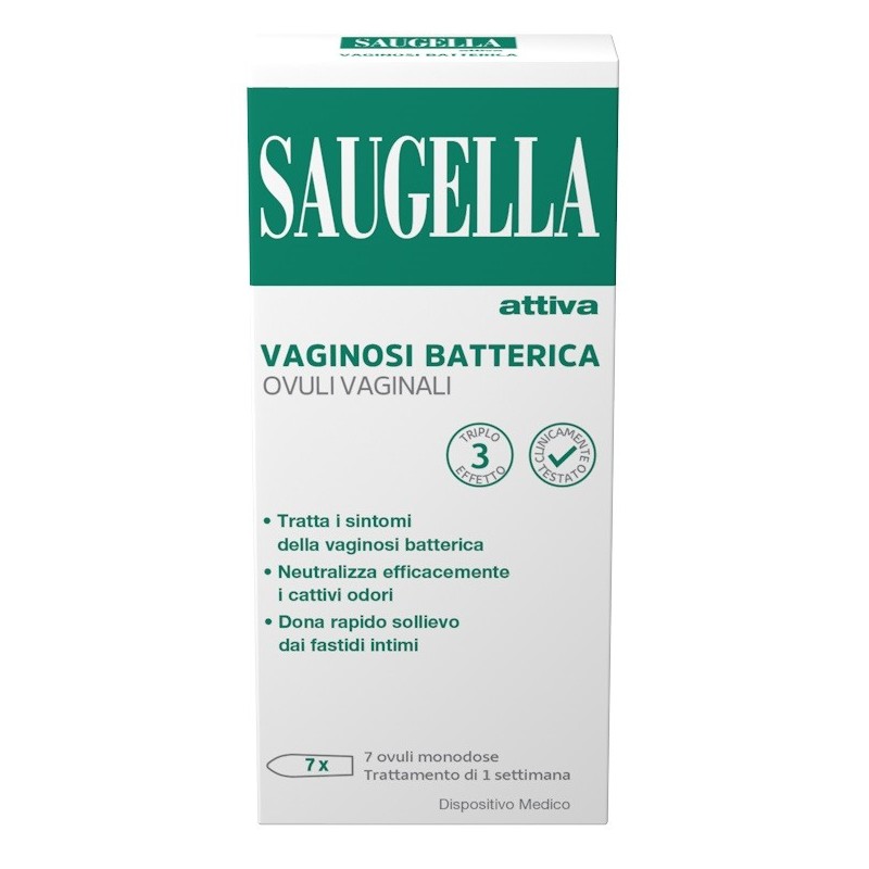 SAUGELLA ATTIVA VAGINOSI BATTERICA 7 OVULI VAGINALI