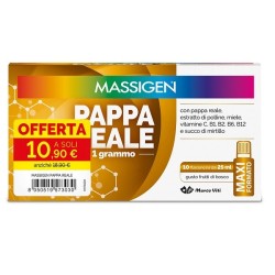 MASSIGEN PAPPA REALE 10 FLACONCINI DA 25 ML 10,90 E