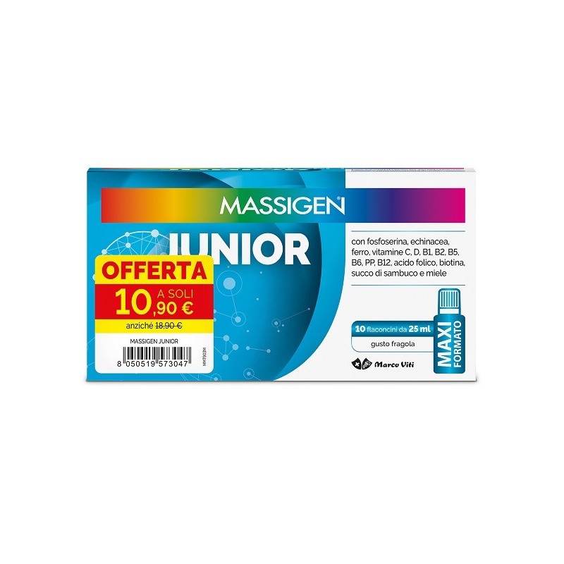 MASSIGEN JUNIOR 10 FLACONCINI DA 25 ML 10,90 E