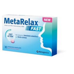 METARELAX FAST 30 COMPRESSE MASTICABILI GUSTO NATURALE DI FRAGOLA SENZA GLUTINE SENZA LATTOSIO CON EDULCORANTI