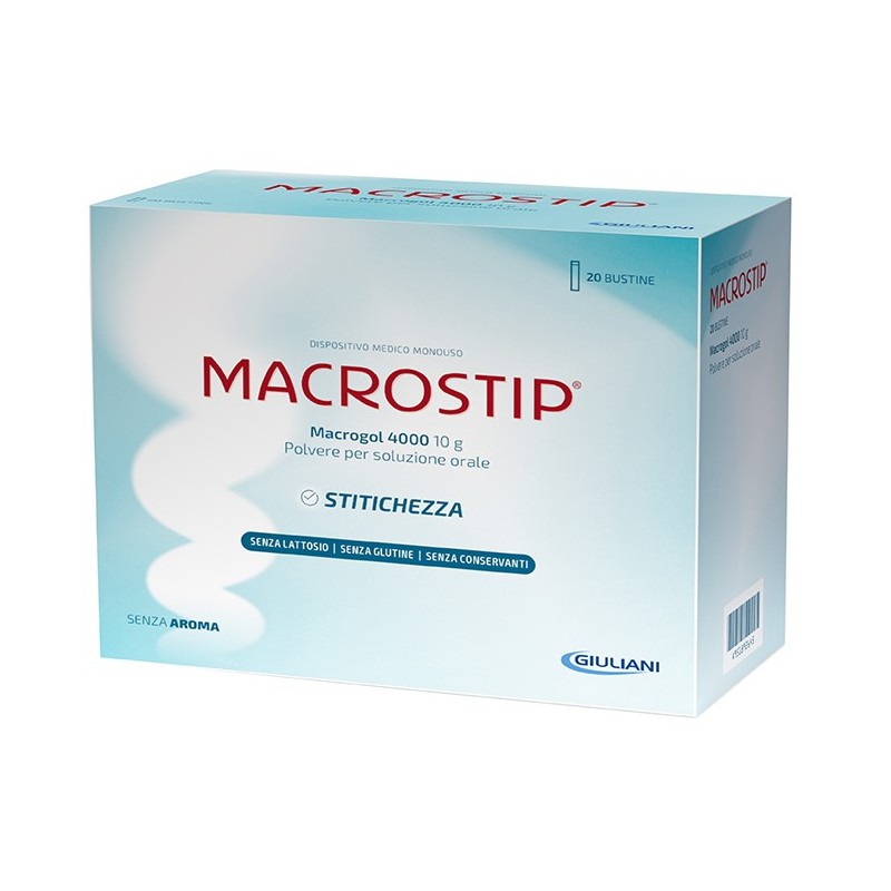 MACROSTIP 20 BUSTINE 10 G SENZA GLUTINE SENZA LATTOSIO