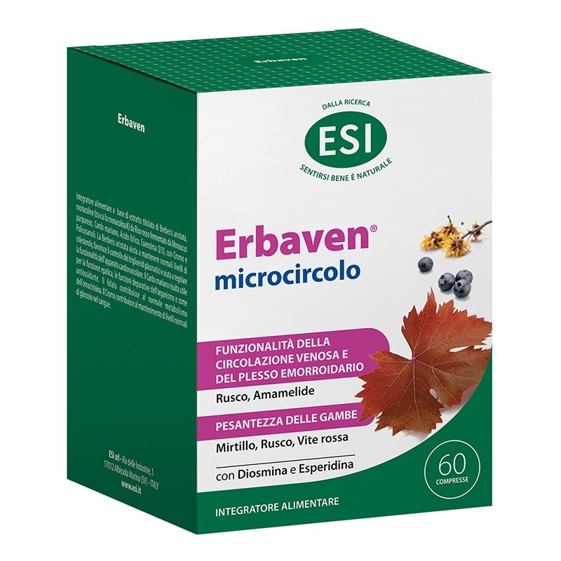 ESI ERBAVEN MICROCIRCOLO 60 COMPRESSE SENZA GLUTINE