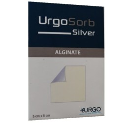 MEDICAZIONE ALGINATO A BASE D'ARGENTO URGOSORB SILVER 5X5 CM 10 PEZZI