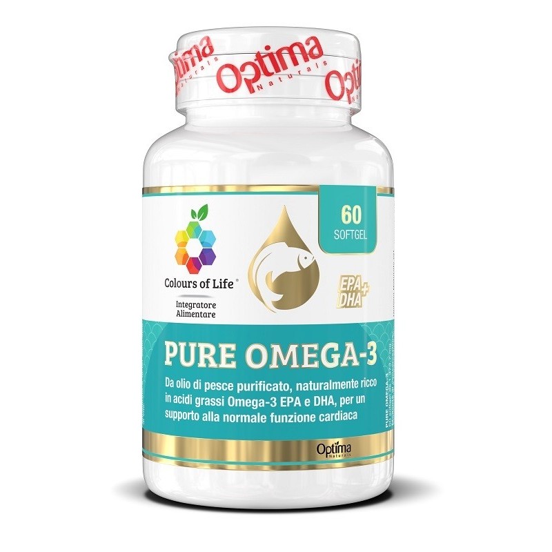COLOURS OF LIFE PURE OMEGA 3 60 CAPSULE 1373,7 MG SENZA GLUTINE SENZA LATTOSIO