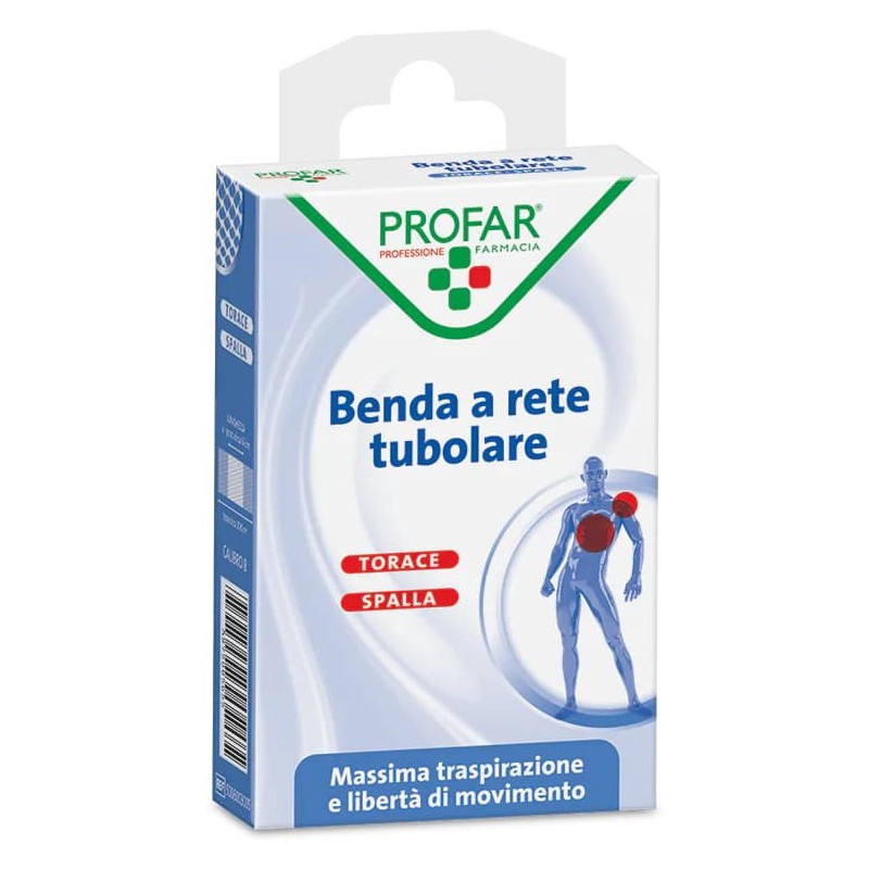 BENDA A RETE ELASTICA TORACE SPALLA 3 M TESI CALIBRO 8 PROFAR BENDA A RETE ELASTICA TORACE SPALLA 3 M TESI CALIBRO 8 PROFAR