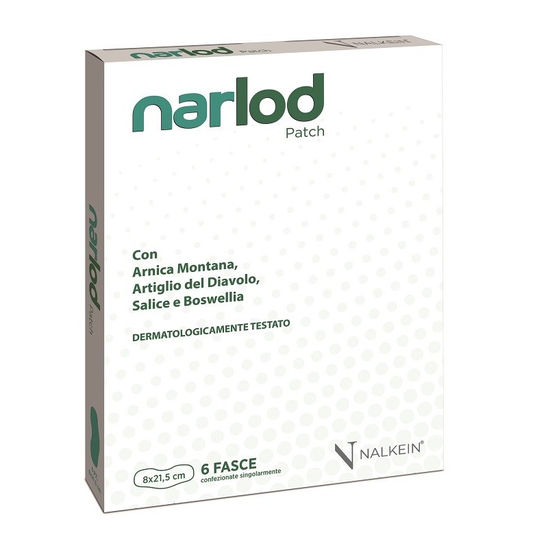 NARLOD PATCH 8X21,5 CM 6 PEZZI