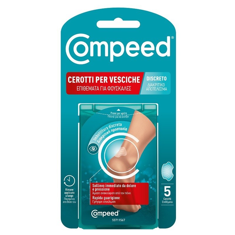 CEROTTO COMPEED VESCICHE DISCRETO 5 PEZZI