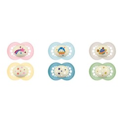 MAM SUCCHIETTO ORIGINAL NIGHT 16+ MESI SILICONE 2 PEZZI