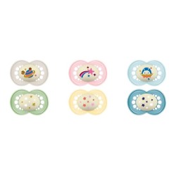 MAM SUCCHIETTO ORIGINAL NIGHT 6+ MESI SILICONE 2 PEZZI