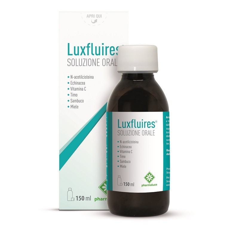 LUXFLUIRES SOLUZIONE ORALE 150 ML SENZA GLUTINE NATURALMENTE PRIVO DI LATTOSIO