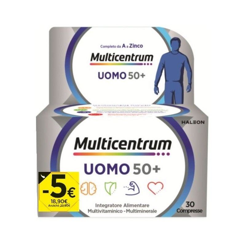 MULTICENTRUM UOMO 50+ 30 COMPRESSE PROMO 2026