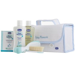 CHICCO BABY MOMENTS BEAUTY MANIGLIA AZZURRO BAGNO DELICATO CORPO-CAPELLI PELLI DELICATE 200 ML + CREMA CORPO PELLI DELICATE 200M