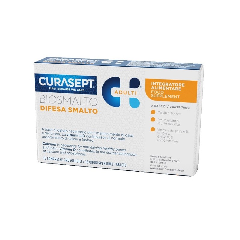 CURASEPT BIOSMALTO DIFESA SMALTO ADULTI 16 COMPRESSE OROSOLUBILI