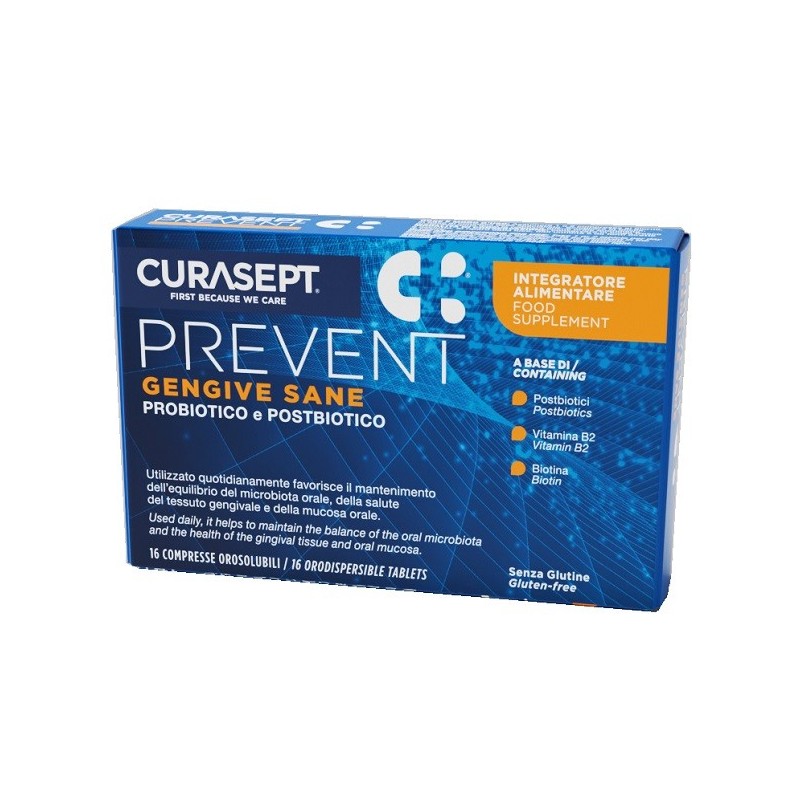 CURASEPT PREVENT GENGIVE SANE 16 COMPRESSE OROSOLUBILI