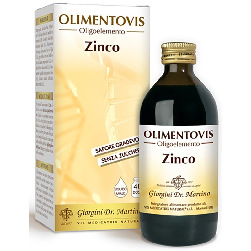 OLIMENTOVIS OLIGOELEMENTO ZINCO LIQUIDO ANALCOLICO SENZA ZUCCHERI 200 ML 40 DOSI