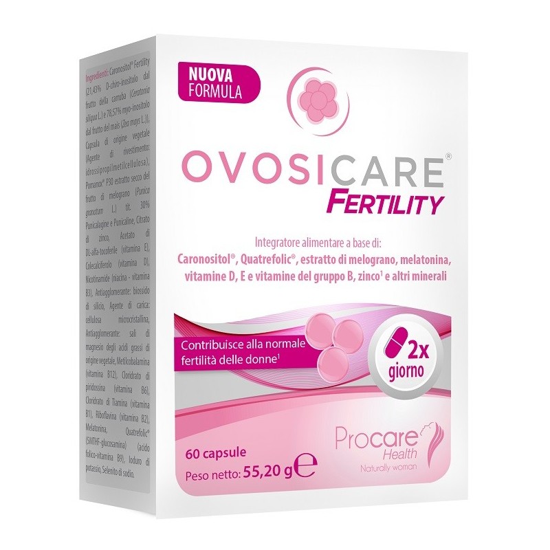 OVOSICARE FERTILITY 60 CAPSULE SENZA GLUTINE NATURALMENTE PRIVO DI LATTOSIO