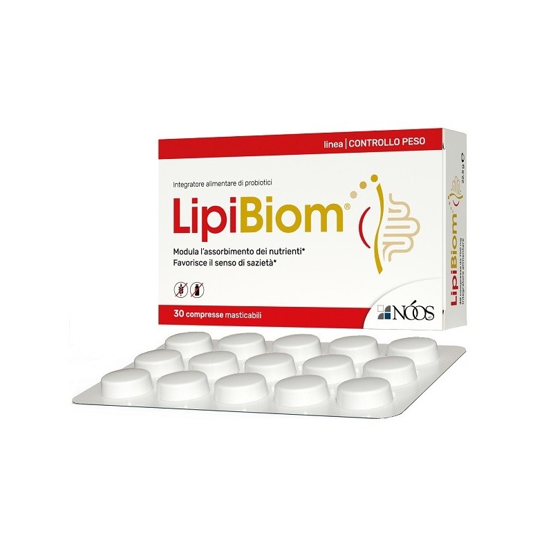 LIPIBIOM 30 COMPRESSE MASTICABILI SENZA GLUTINE SENZA LATTOSIO