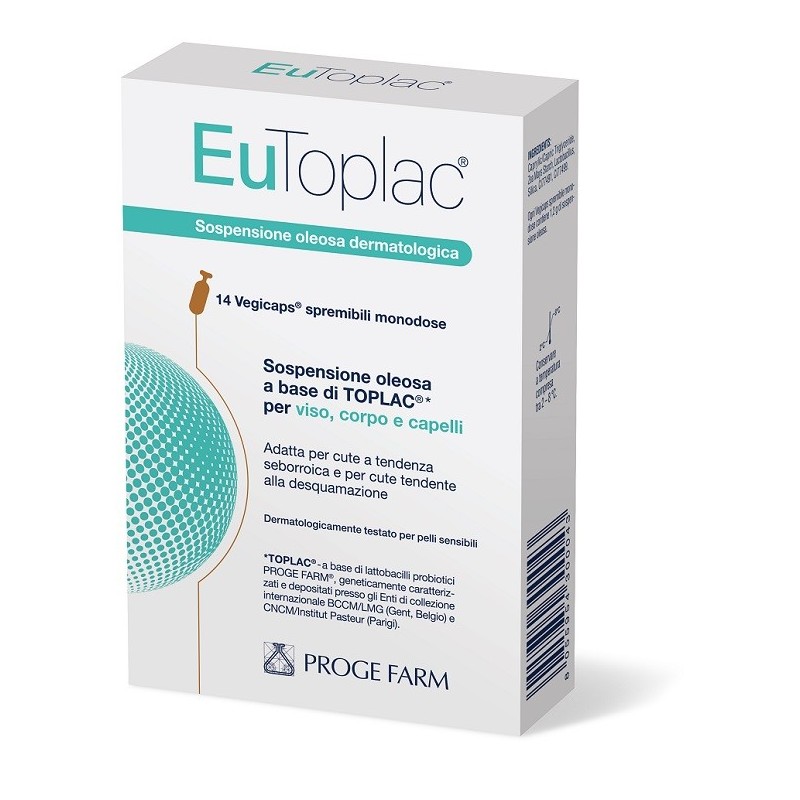 EUTOPLAC SOSPENSIONE OLEOSA DERMATOLOGICA 14 CAPSULE SPREMIBILI