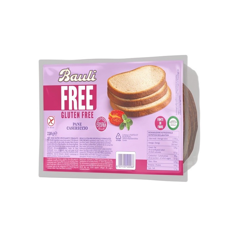 BAULI FREE PANE CASERECCIO 220 G