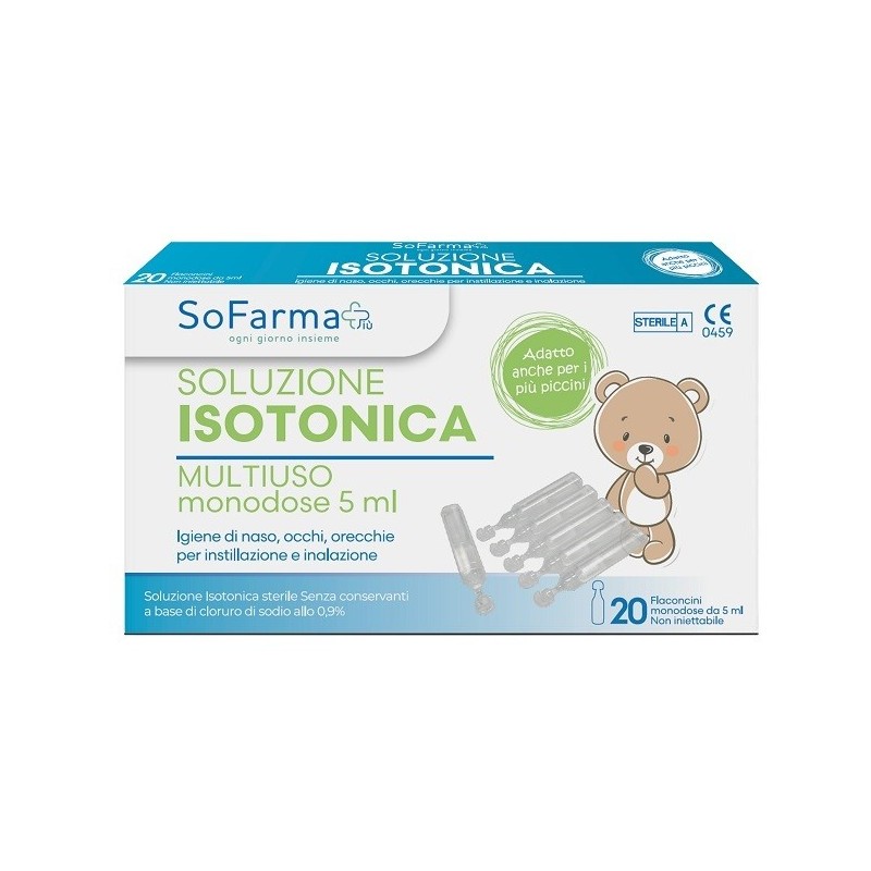 SOLUZIONE SALINA 0,9% 20 FLACONI 5 ML SOFARMAPIU'