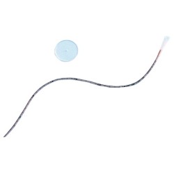 CATETERE URETEROCUTANEOSTOMIA IN SILICONE CON PUNTA SMUSSATA FLANGIA ROTONDA LINEA RADIOPACA LUNGHEZZA 45 CM CH8