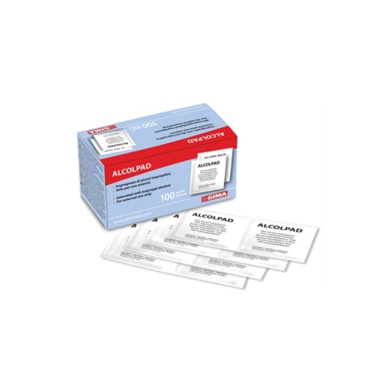 ALCOLPAD 70% ALCOOL ISOPROPILICO 100 PEZZI