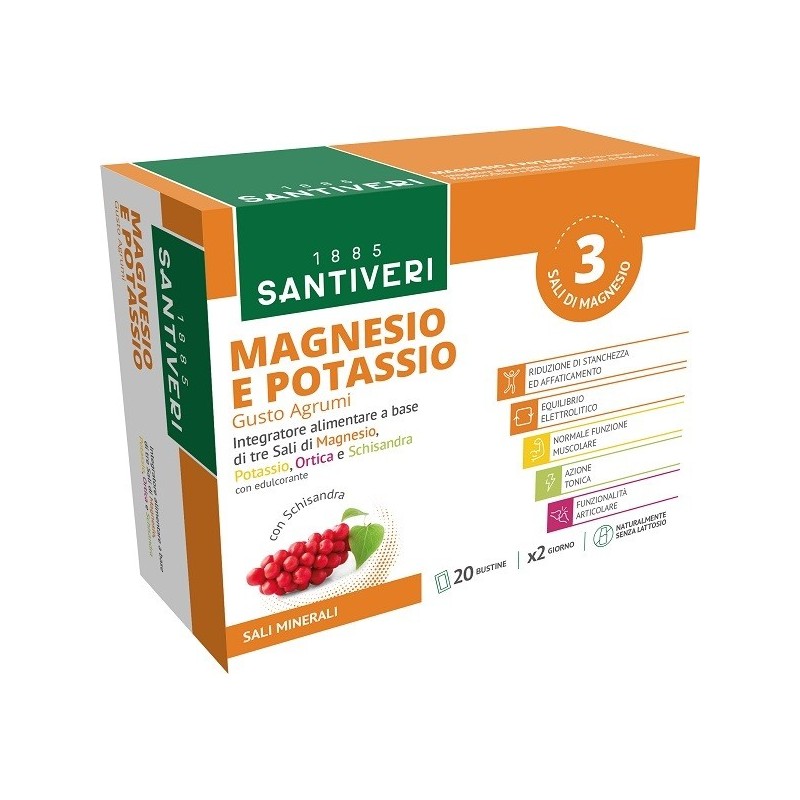 MAGNESIO & POTASSIO SALI MINERALI 20 BUSTINE