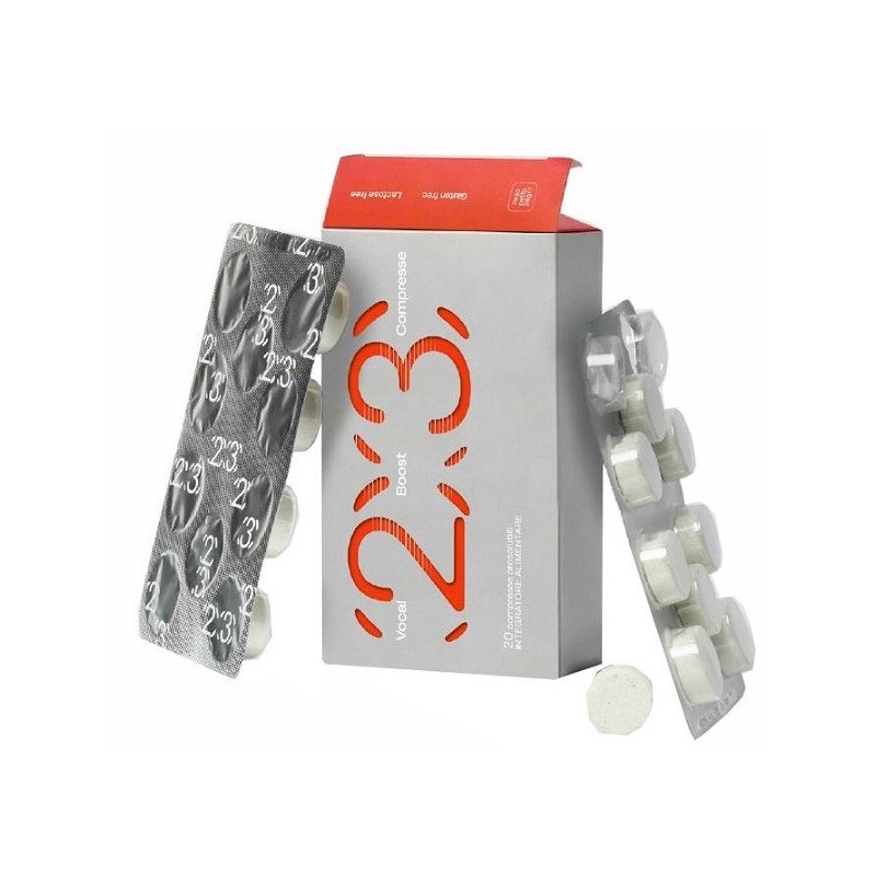 VOCAL BOOST 20 COMPRESSE OROSOLUBILI SENZA GLUTINE E LATTOSIO