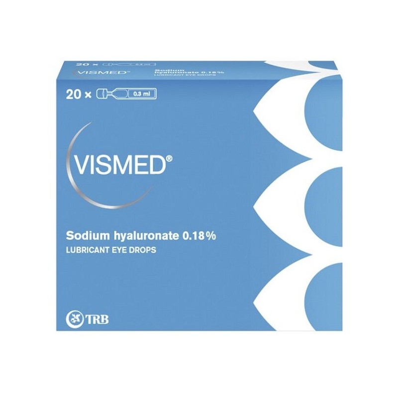 COLLIRIO LUBRIFICANTE VISMED CON ACIDO IALURONICO 0,18% 20 FIALETTE X 0,3 ML