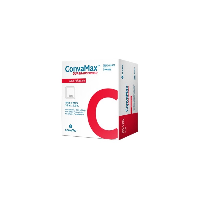 MEDICAZIONE AVANZATA CONVAMAX SUPERABSORBER NON-ADHESIVE 20 X 20 CM 10 PEZZI