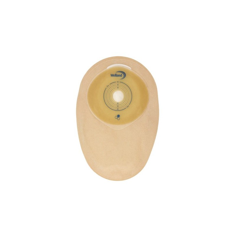 SACCA COLOSTOMIA MONOPEZZO AURUM XTRA BIODEGRADABILE MINI OPACA RITAGLIABILE 19-50MM 30 PEZZI