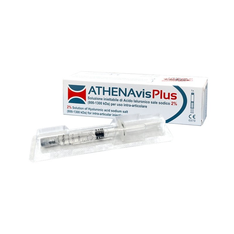 SIRINGA INTRA-ARTICOLARE ATHENAVIS PLUS ACIDO IALURONICO 2% 40 MG/2 ML 3 PEZZI