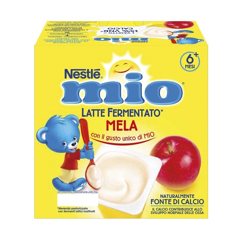 MIO MERENDA LATTE FERMENTATO MELA 4 PEZZI DA 100 G