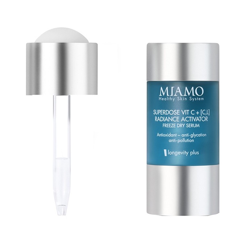 MIAMO LONGEVITY PLUS SUPERDOSE VITC C,L RADIANCE ACTIVATOR FREEZE DRY SERUM 5 ML