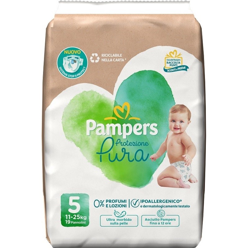 PAMPERS PROTEZIONE PURA JUNIOR PANNOLINI 19 PEZZI PAMPERS PROTEZIONE PURA JUNIOR PANNOLINI 19 PEZZI