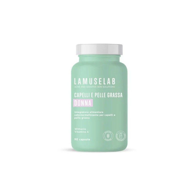LAMUSELAB CAPELLI E PELLE GRASSA DONNA 90 CAPSULE