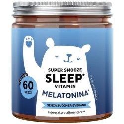 BEARS WITH BENEFITS SUPER SNOOZE SLEEP VITAMIN CON MELATONINA 60 CARAMELLE GOMMOSE CON EDULCORANTI SENZA ZUCCHERI