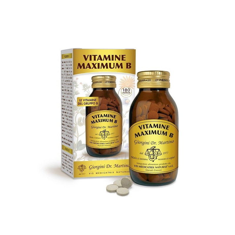 VITAMINE MAXIMUM B 180 PASTIGLIE CON EDULCORANTE